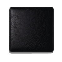Black leather Club Mah Jongg  mahjong mat laid flat on surface