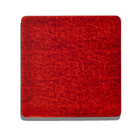 Red leather Club Mah Jongg  mahjong mat laid flat on surface