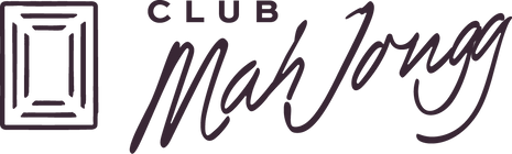 Club Mah Jongg logo on field of aubergine