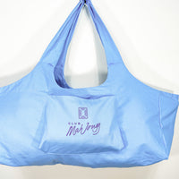Blue canvas Mah Jongg Carryall bag with front pocket and Club Mah Jongg logo
