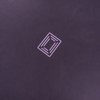 Aubergine merino wool felt mahjong mat with Club Mah Jongg icon